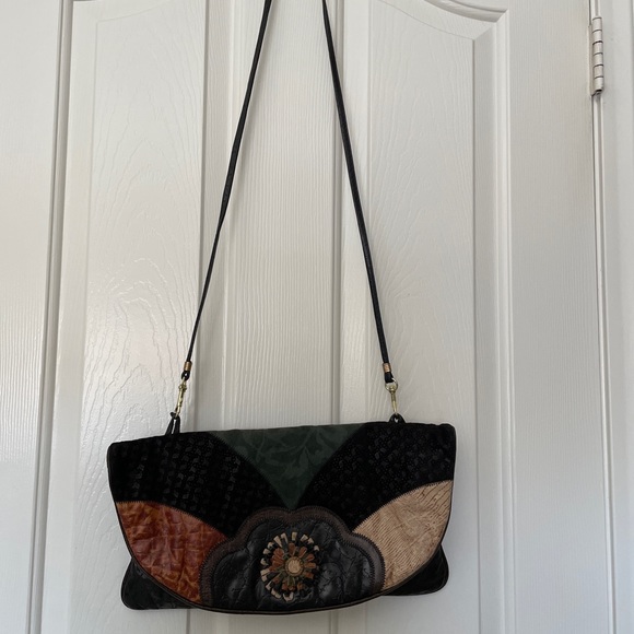 REEM VTG genuine leather made in USA clutch and shoulder bag - Picture 1 of 8